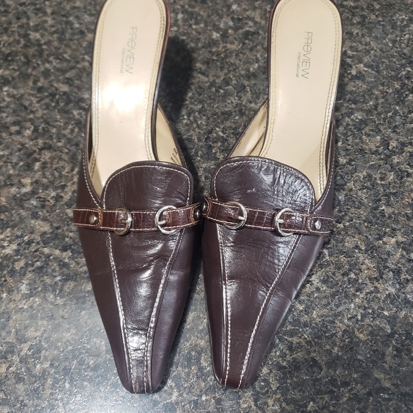 Preview Brown Mules size 8 - Picture 1 of 11